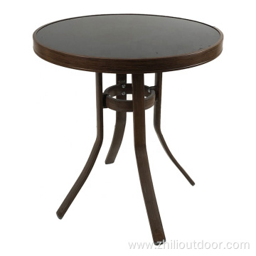 Round Garden Table Metal Outdoor Table